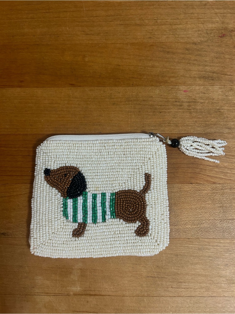 “Anthropologie style” Beaded Dachshund Coin Purse